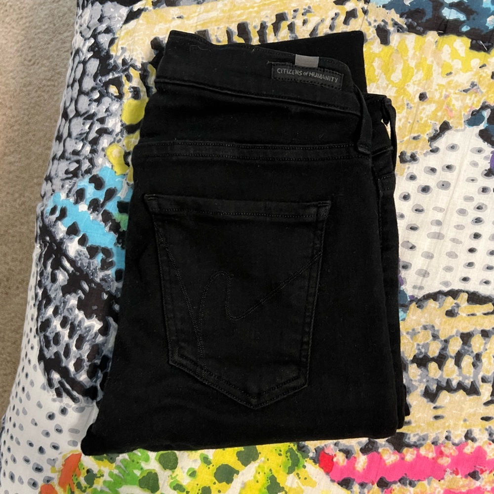 Citizens of humanity black skinny jeans. Size 26